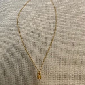 Gold pineapple necklace